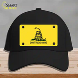 Dont Tread On Me Yellow Novelty License Plate Hat Cotton / Black