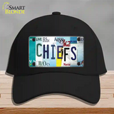 Chiefs Strip Art Novelty License Plate Hat Tag Cotton / Black