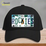 Rockies Strip Art Novelty License Plate Hat Tag Cotton / Black