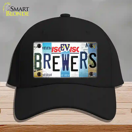 Brewers Strip Art Novelty License Plate Hat Tag Cotton / Black