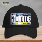 Phillies Strip Art Novelty License Plate Hat Tag Cotton / Black