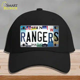 Rangers Strip Art Novelty License Plate Hat Tag Cotton / Black