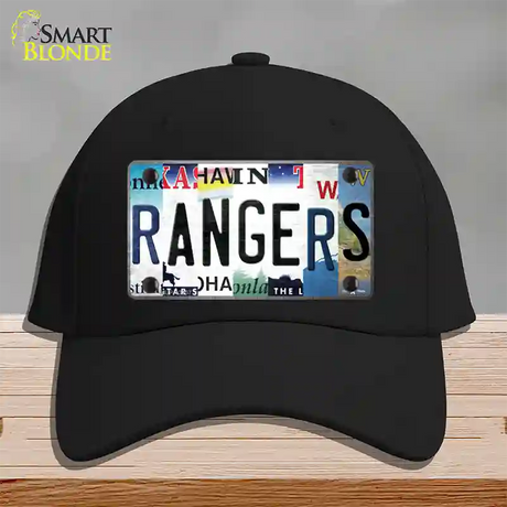 Rangers Strip Art Novelty License Plate Hat Tag Cotton / Black