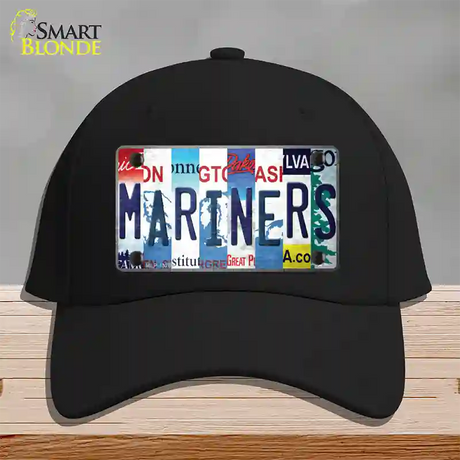 Mariners Strip Art Novelty License Plate Hat Tag Cotton / Black