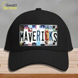 Mavericks Strip Art Novelty License Plate Hat Tag Cotton / Black