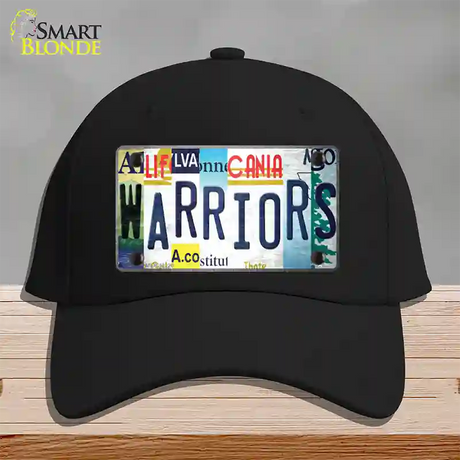 Warriors Strip Art Novelty License Plate Hat Tag Cotton / Black