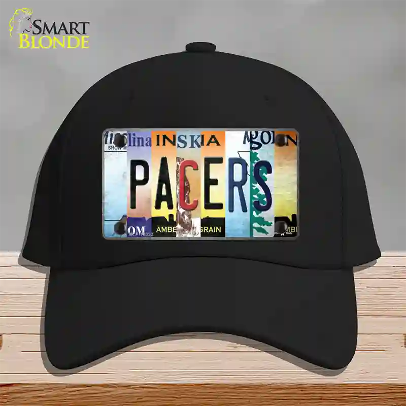 Pacers Strip Art Novelty License Plate Hat Tag Cotton / Black