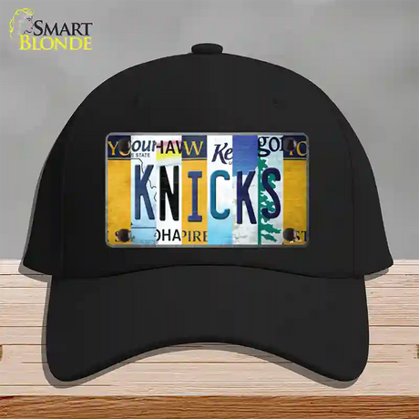 Knicks Strip Art Novelty License Plate Hat Tag Cotton / Black