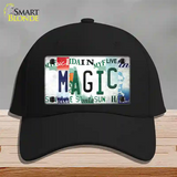 Magic Strip Art Novelty License Plate Hat Tag Cotton / Black