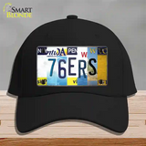 76ers Strip Art Novelty License Plate Hat Tag Cotton / Black