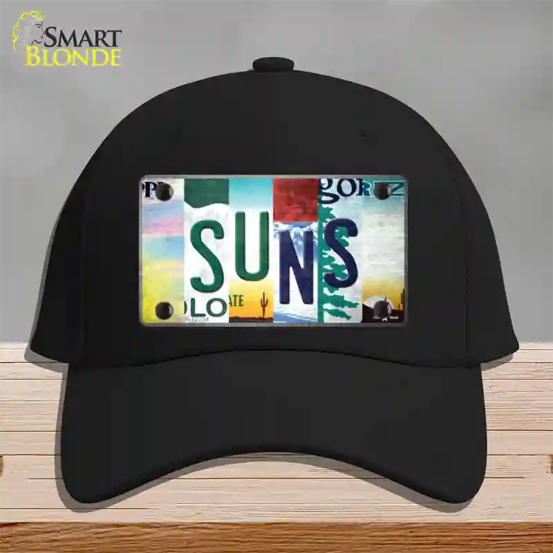 Suns Strip Art Novelty License Plate Hat Tag Cotton / Black