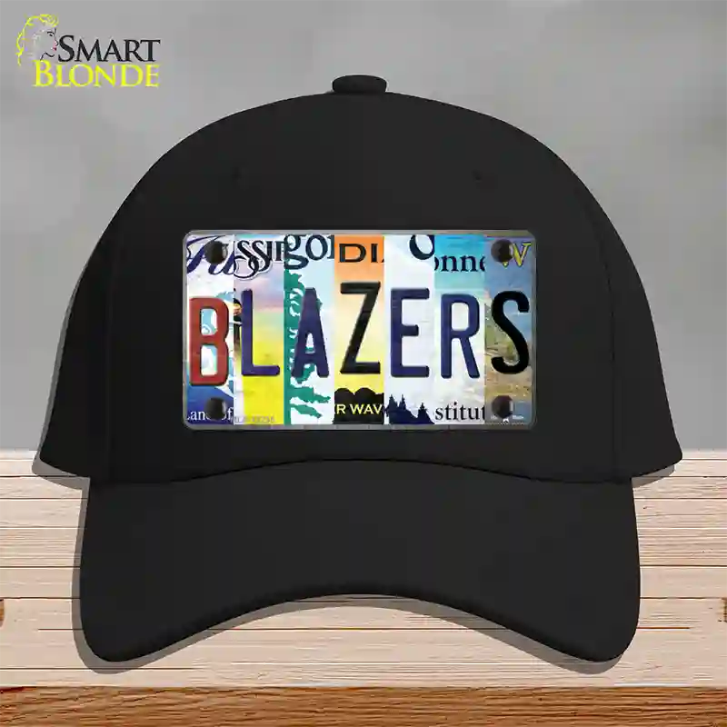 Blazers Strip Art Novelty License Plate Hat Tag Cotton / Black