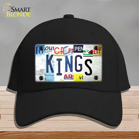 Kings Strip Art Novelty License Plate Hat Tag Cotton / Black