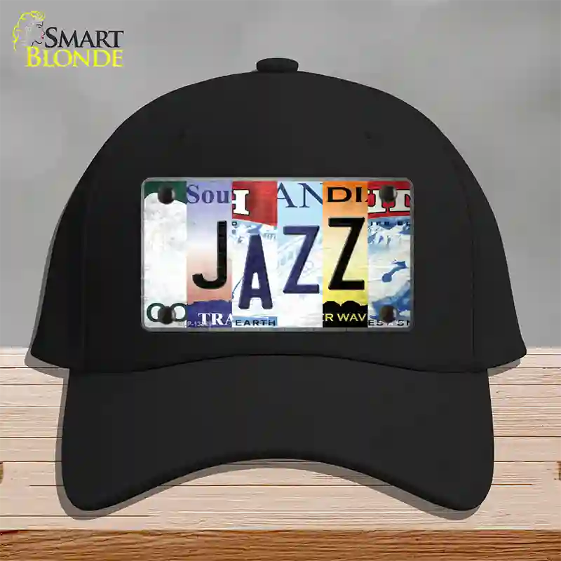 Jazz Strip Art Novelty License Plate Hat Tag Cotton / Black