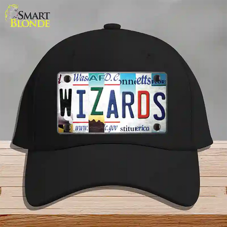 Wizards Strip Art Novelty License Plate Hat Tag Cotton / Black