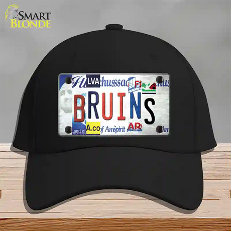 Bruins Strip Art Novelty License Plate Hat Tag Cotton / Black