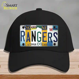 Rangers Hockey Strip Art Novelty License Plate Hat Tag Cotton / Black