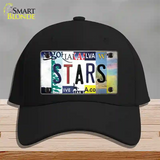 Stars Strip Art Novelty License Plate Hat Tag Cotton / Black