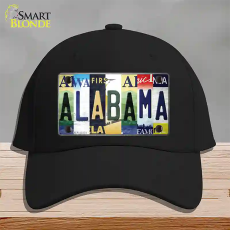 Alabama Strip Art Novelty License Plate Hat Tag Cotton / Black