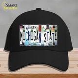 Michigan State Strip Art Novelty License Plate Hat Tag Cotton / Black