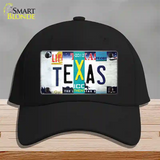 Texas Strip Art Novelty License Plate Hat Tag Cotton / Black