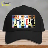 Notre Dame Strip Art Novelty License Plate Hat Tag Cotton / Black