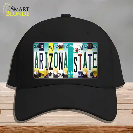 Arizona State Strip Art Novelty License Plate Hat Tag Cotton / Black