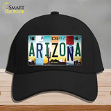 Arizona Strip Art Novelty License Plate Hat Tag Cotton / Black