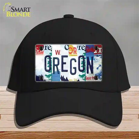 Oregon Strip Art Novelty License Plate Hat Tag Cotton / Black