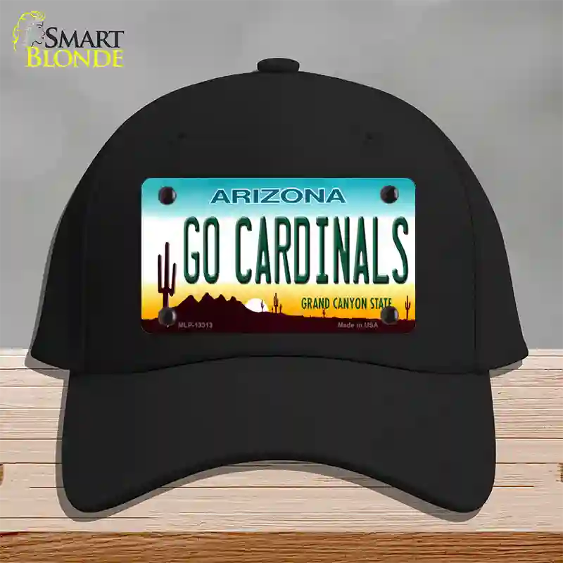 Go Cardinals Novelty License Plate Hat Tag Cotton / Black