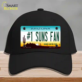 Number 1 Suns Fan Novelty License Plate Hat Tag Cotton / Black