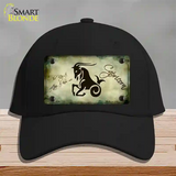 Capricorn Zodiac Novelty License Plate Hat Cotton / Black