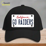 Go Raiders Novelty License Plate Hat Tag Cotton / Black