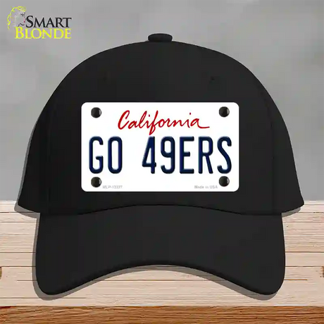 Go 49ers Novelty License Plate Hat Tag Cotton / Black