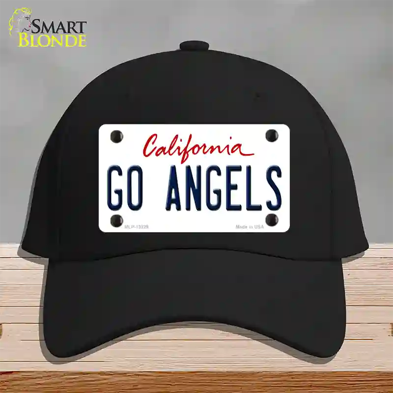 Go Angels Novelty License Plate Hat Tag Cotton / Black