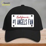 Number 1 Angels Fan Novelty License Plate Hat Tag Cotton / Black