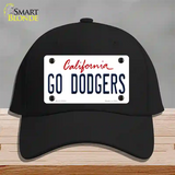 Go Dodgers Novelty License Plate Hat Tag Cotton / Black