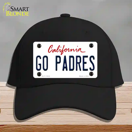 Go Padres Novelty License Plate Hat Tag Cotton / Black