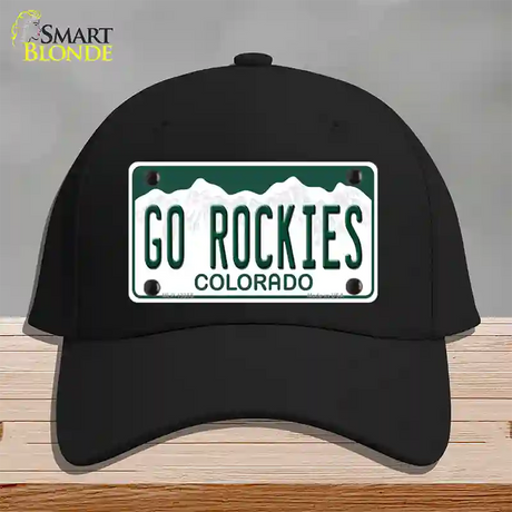 Go Rockies Novelty License Plate Hat Tag Cotton / Black