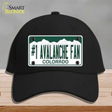 Number 1 Avalanche Fan Novelty License Plate Hat Tag Cotton / Black