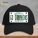 Go Dolphins Novelty License Plate Hat Tag Cotton / Black