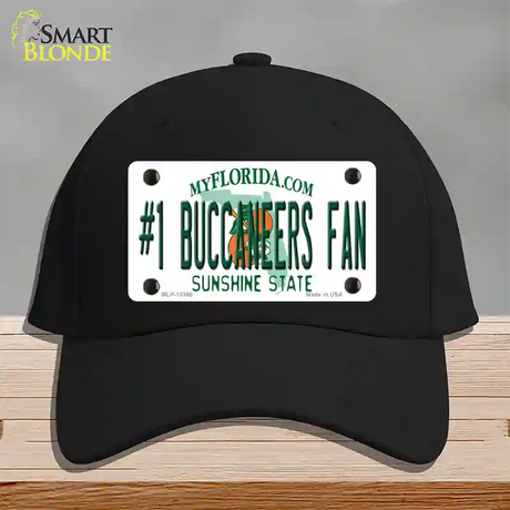 Number 1 Buccaneers Fan Novelty License Plate Hat Tag Cotton / Black