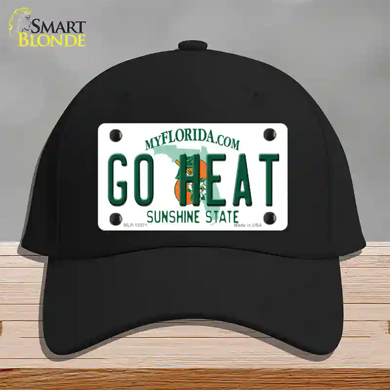 Go Heat Novelty License Plate Hat Tag Cotton / Black