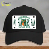 Number 1 Panthers Fan Novelty License Plate Hat Tag Cotton / Black