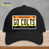 Go Colts Novelty License Plate Hat Tag Cotton / Black