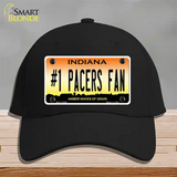 Number 1 Pacers Fan Novelty License Plate Hat Tag Cotton / Black