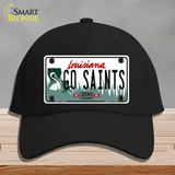 Go Saints Novelty License Plate Hat Tag Cotton / Black