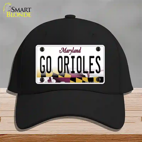 Go Orioles Novelty License Plate Hat Tag Cotton / Black