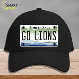 Go Lions Novelty License Plate Hat Tag Cotton / Black