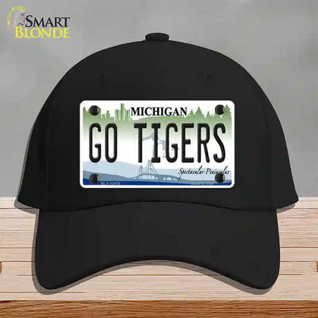 Go Tigers Novelty License Plate Hat Tag Cotton / Black